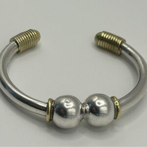 Taxco Silver and Gold Bracelet